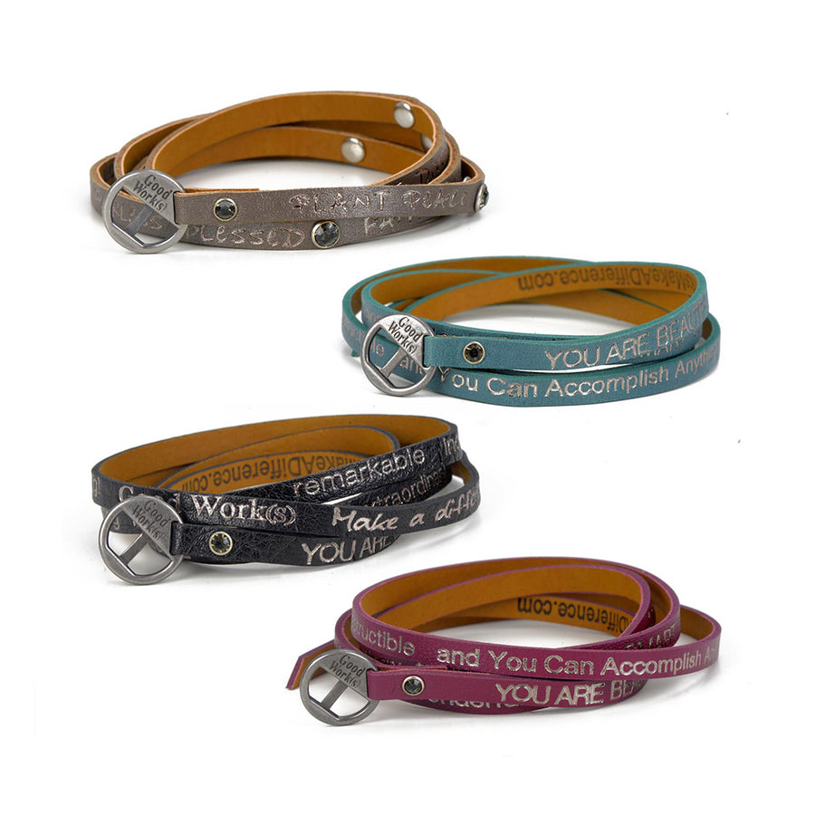 GOOD WORK(S) "PEACEFUL" WRAP AROUND BRACELETS