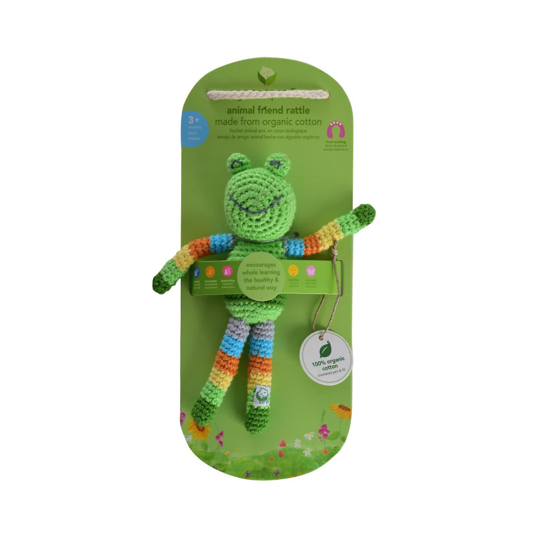 GREEN SPROUTS ORGANIC COTTON ANIMAL FRIEND RATTLE - Life Soleil