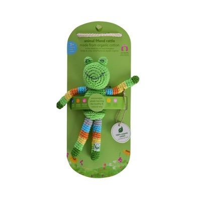 GREEN SPROUTS ORGANIC COTTON ANIMAL FRIEND RATTLE