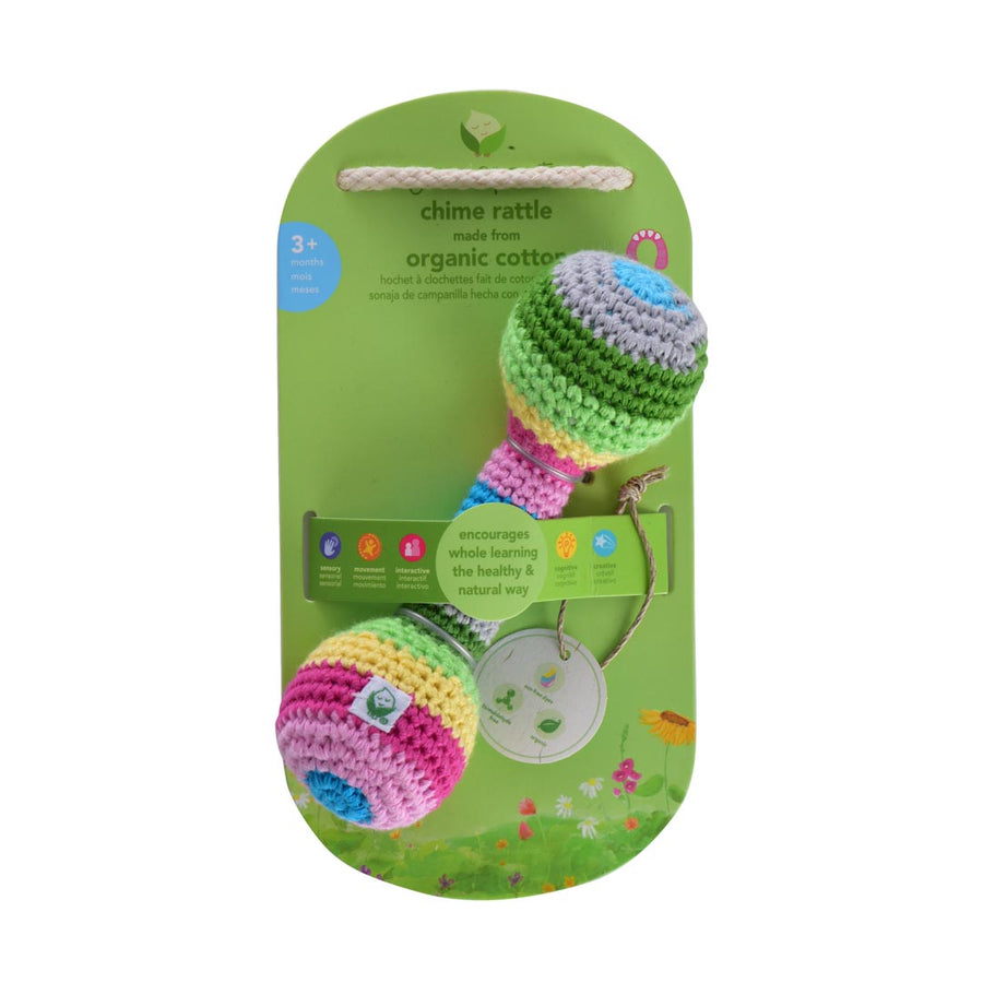 GREEN SPROUTS ORGANIC COTTON CHIME RATTLE