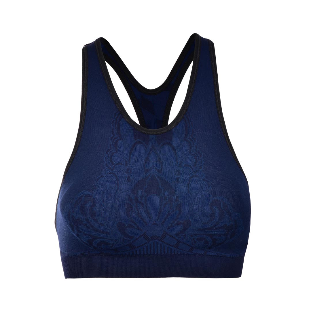 NUX ELIZABETH FLORAL RACER SPORTS BRA