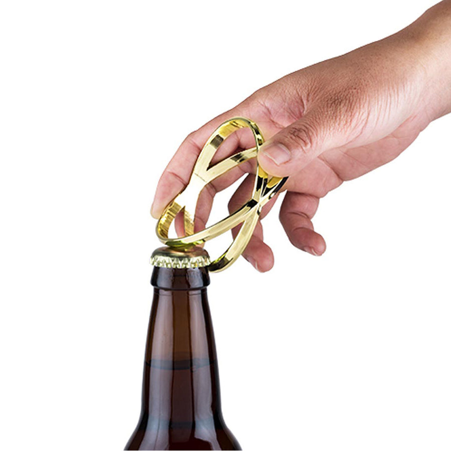 BLUSH  GOLD CRISS CROSS BRACELET BOTTLE OPENER