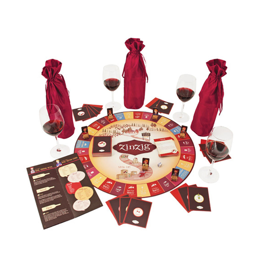 ZINZIG WINE TASTING & TRIVIA GAME BY TRUE