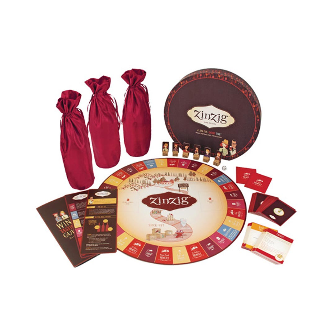 ZINZIG WINE TASTING & TRIVIA GAME BY TRUE